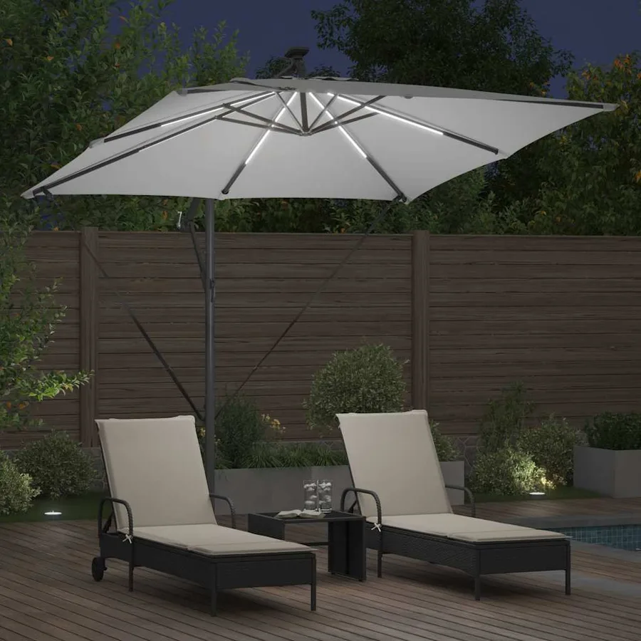 Parasol Sable 249 x 249 x 250 cm Polyester et Aluminium - 4
