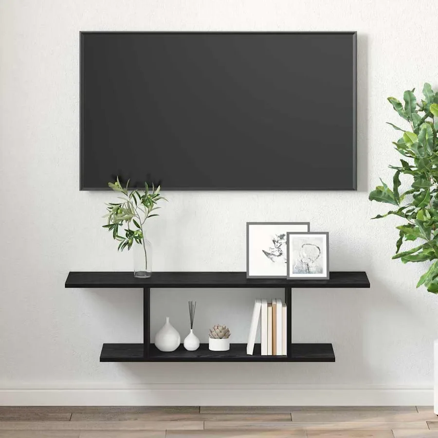 Ensemble meuble TV Noir 103 x 30 x 26,5 cm Bois d'ingénierie - 4