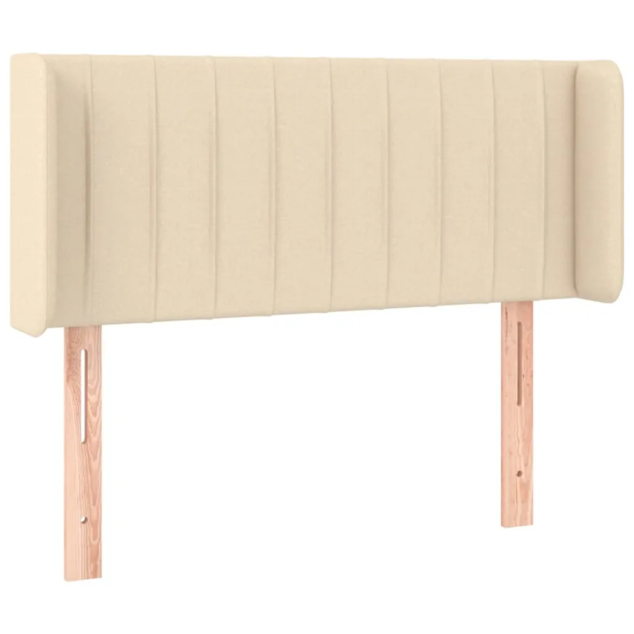 Tête de lit à LED Crème 103x16x78/88 cm Tissu - 3