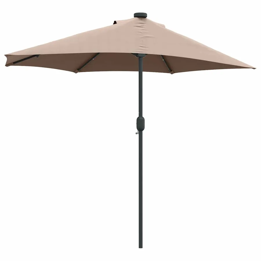 Parasol de jardin Taupe 294 x 150 x 223 cm Polyester et Acier - 7