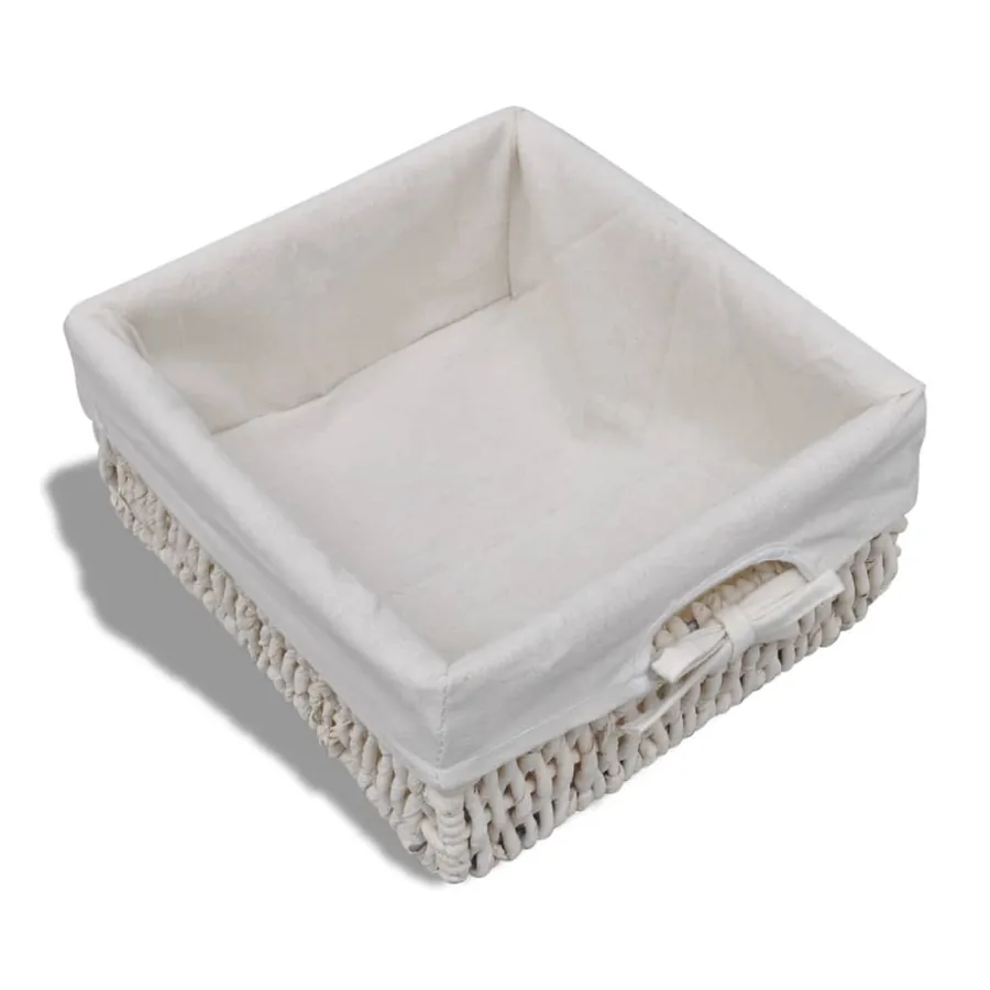 Banc de rangement Blanc 62x33x42 cm Bois de paulownia - 6