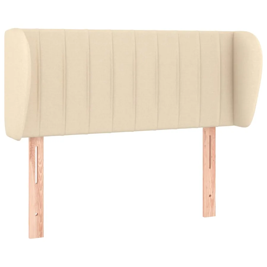 Tête de lit avec oreilles Crème 103x23x78/88 cm Tissu - 2