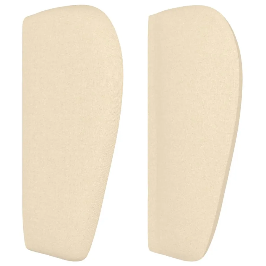Tête de lit avec oreilles Crème 103x23x78/88 cm Tissu - 4