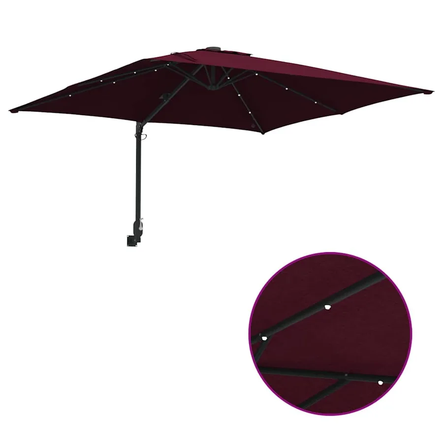 Parasol de jardin Bordeaux 248,5 x 247,5 x 160 cm - 10