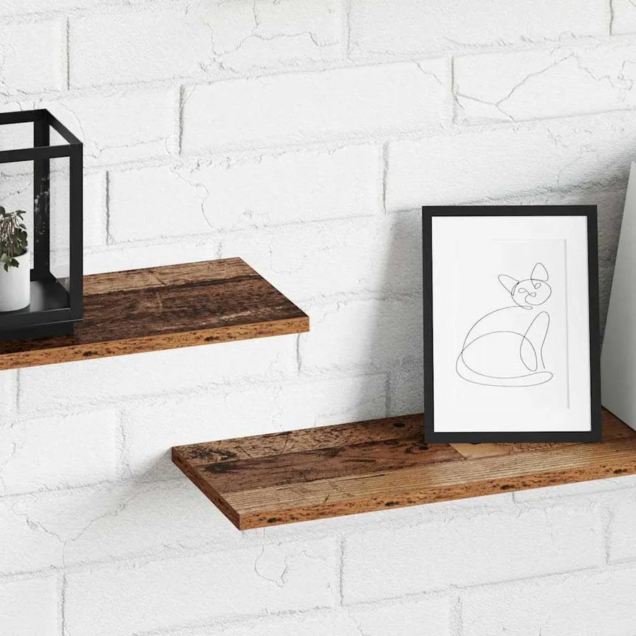 Étagère à livres 4 pcs Marron 100 x 20 x 1,5 cm - 4