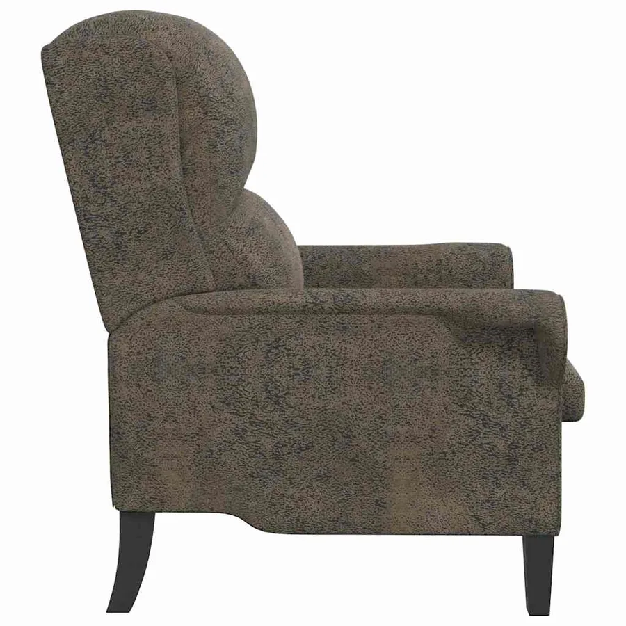 fauteuil Gris foncé Simili cuir - 5