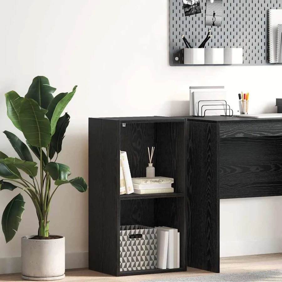 Étagère Chêne noir 40 x 30 x 77 cm Bois d'ingénierie