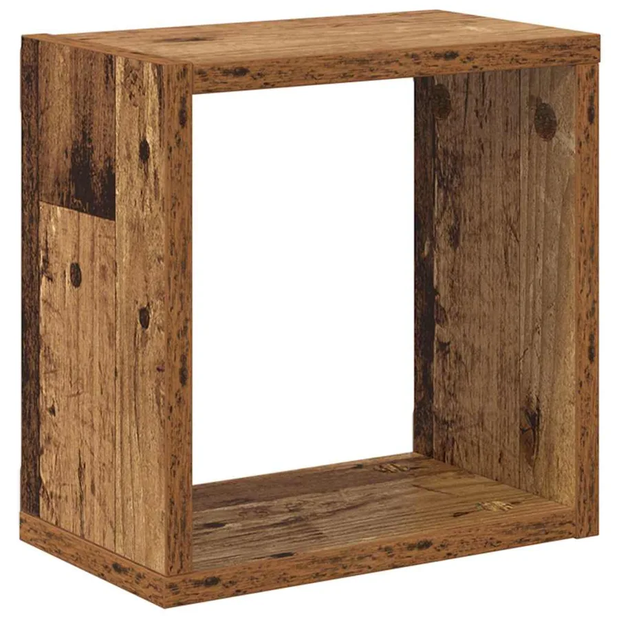 Étagères Murales 4 pcs Bois ancien Bois d'ingénierie - 5