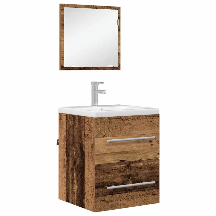 Ensemble de mobilier de salle de bain Marron 41 x 38,5 x 48 cm - 3