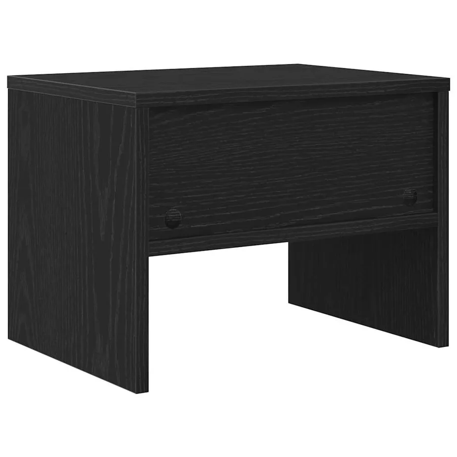 Cabinet de chevet Chêne noir 40 x 40 x 30 cm Bois d'ingénierie - 7