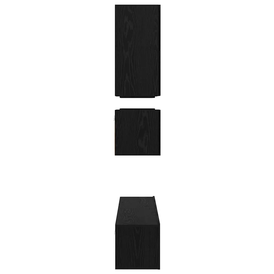 Ensemble meuble TV 8 pcs Chêne noir Bois d'ingénierie - 8