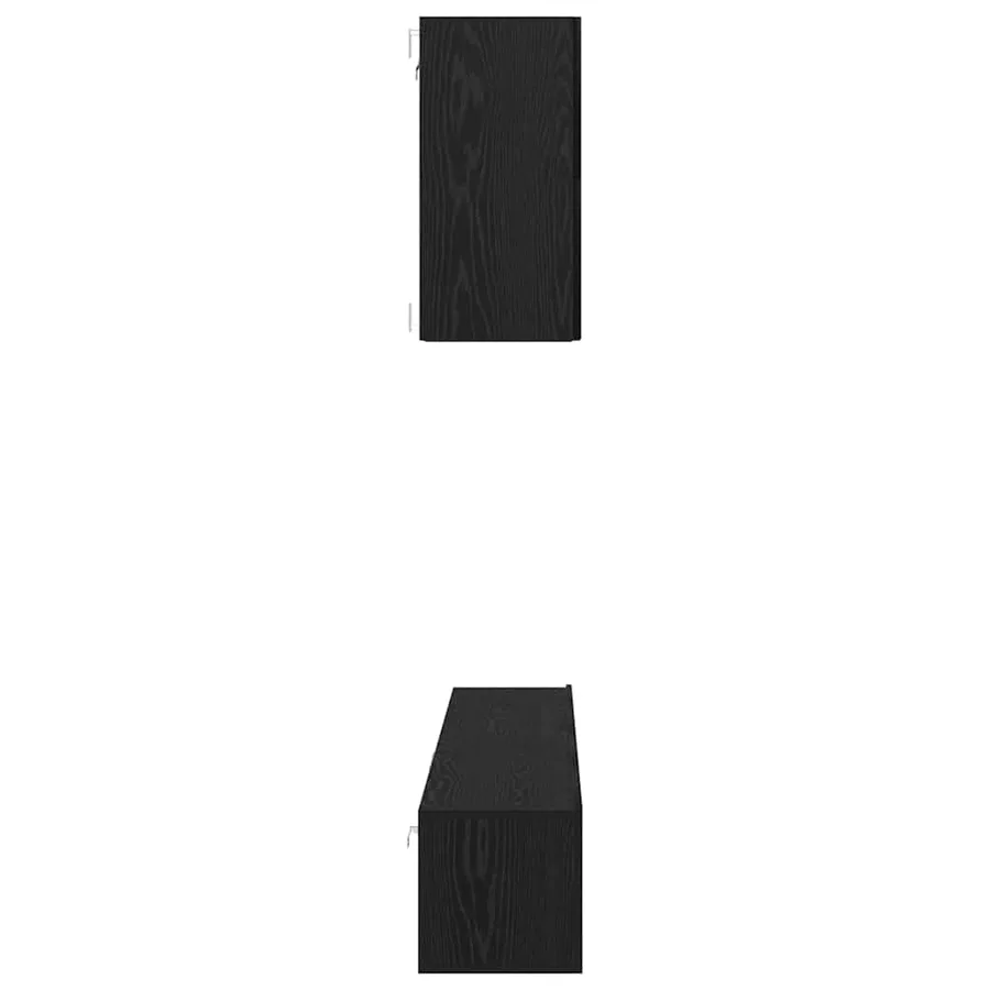 Ensemble meuble TV 5 pcs Chêne noir Bois d'ingénierie - 10
