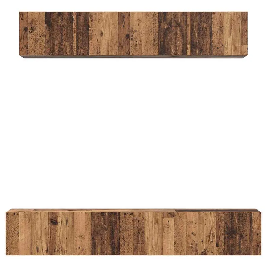 Ensemble meuble TV 5 pcs Bois Ancien Bois d'ingénierie - 7