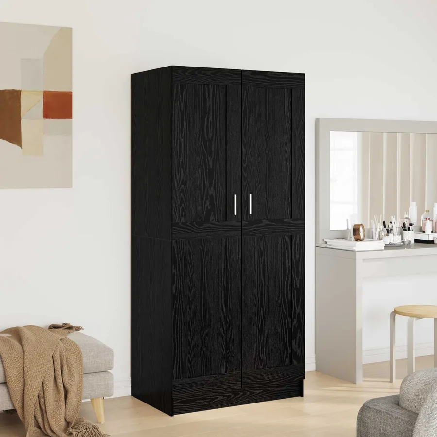 Armoire Chêne noir 82,5 x 51,5 x 180 cm Bois d'ingénierie - 4