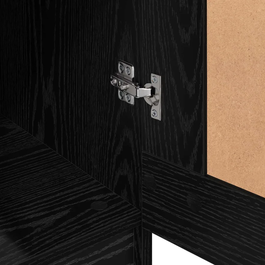 Armoire Chêne noir 82,5 x 51,5 x 180 cm Bois d'ingénierie - 9