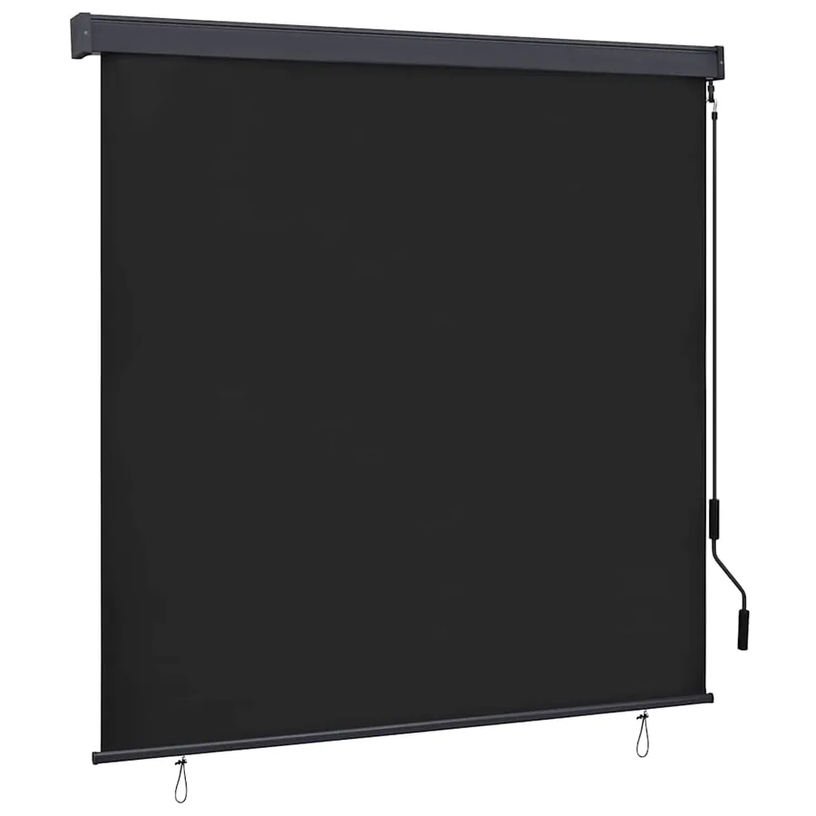 Store enrouleur Anthracite 180 x 250 cm Tissu et Aluminium