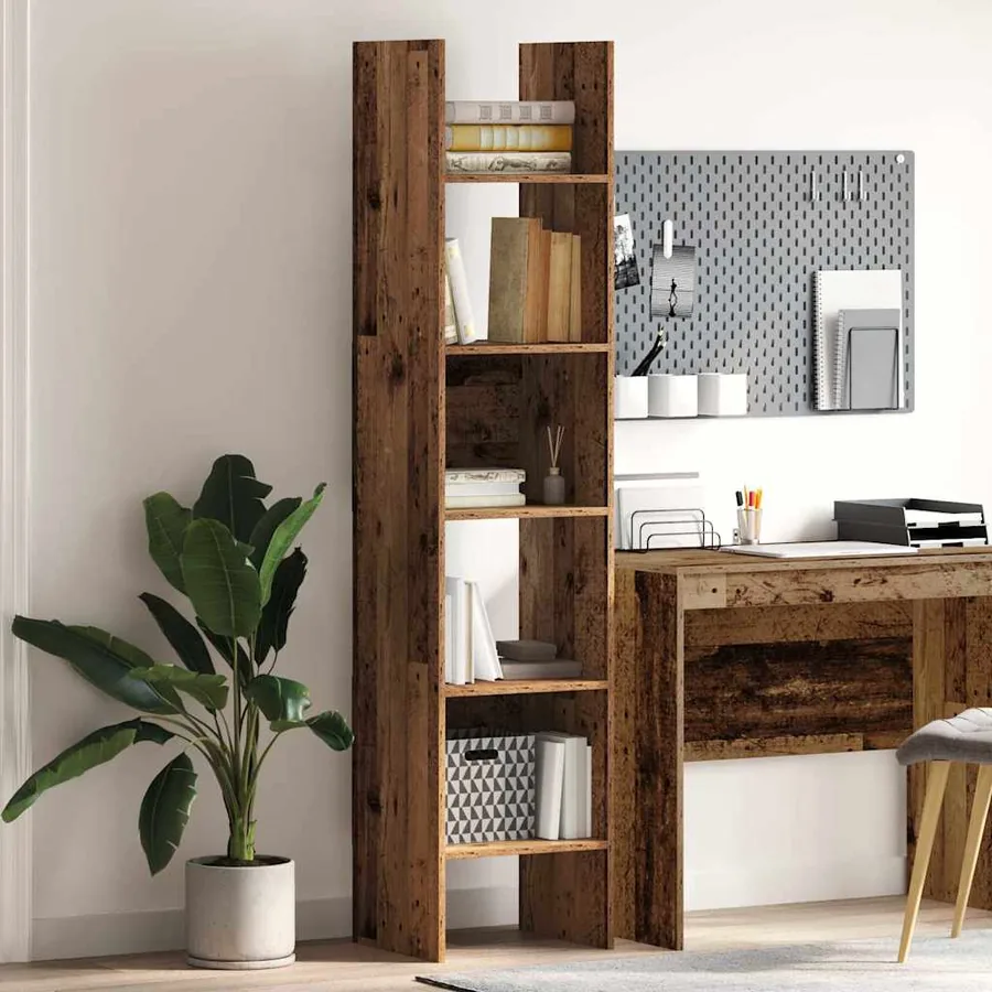 Bibliothèque Bois ancien 40 x 35 x 180 cm Bois d'ingénierie
