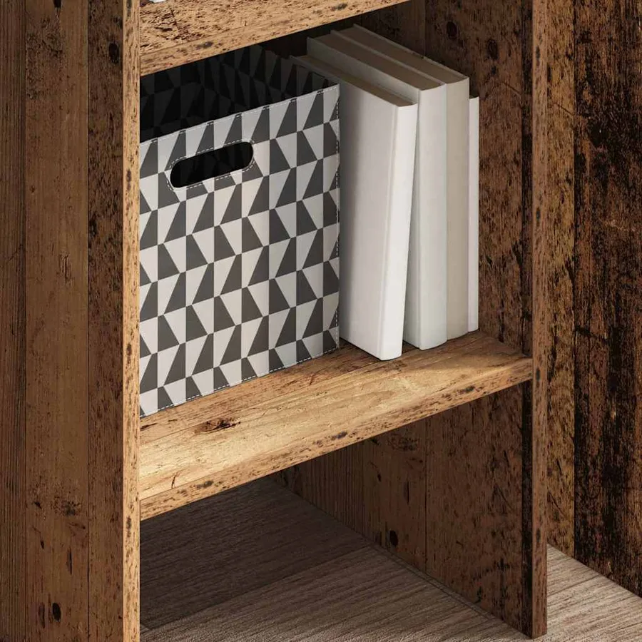 Bibliothèque Bois ancien 40 x 35 x 180 cm Bois d'ingénierie - 4
