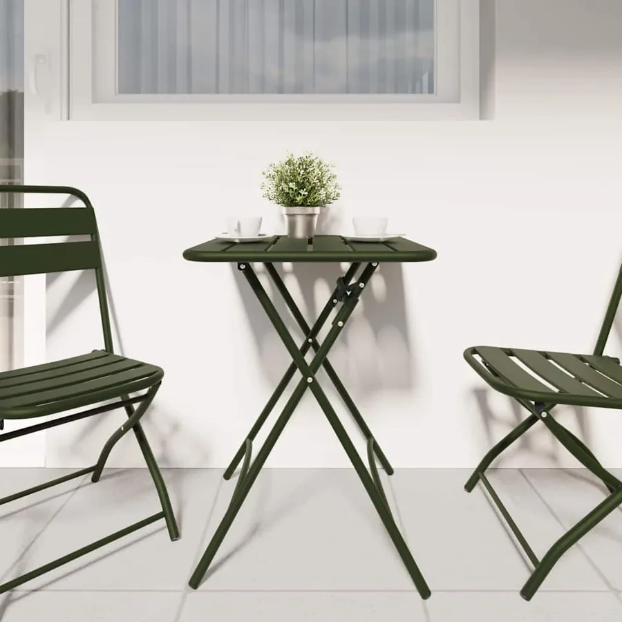 Table bistrot Vert foncé 55 x 55 x 72,5 cm - 3