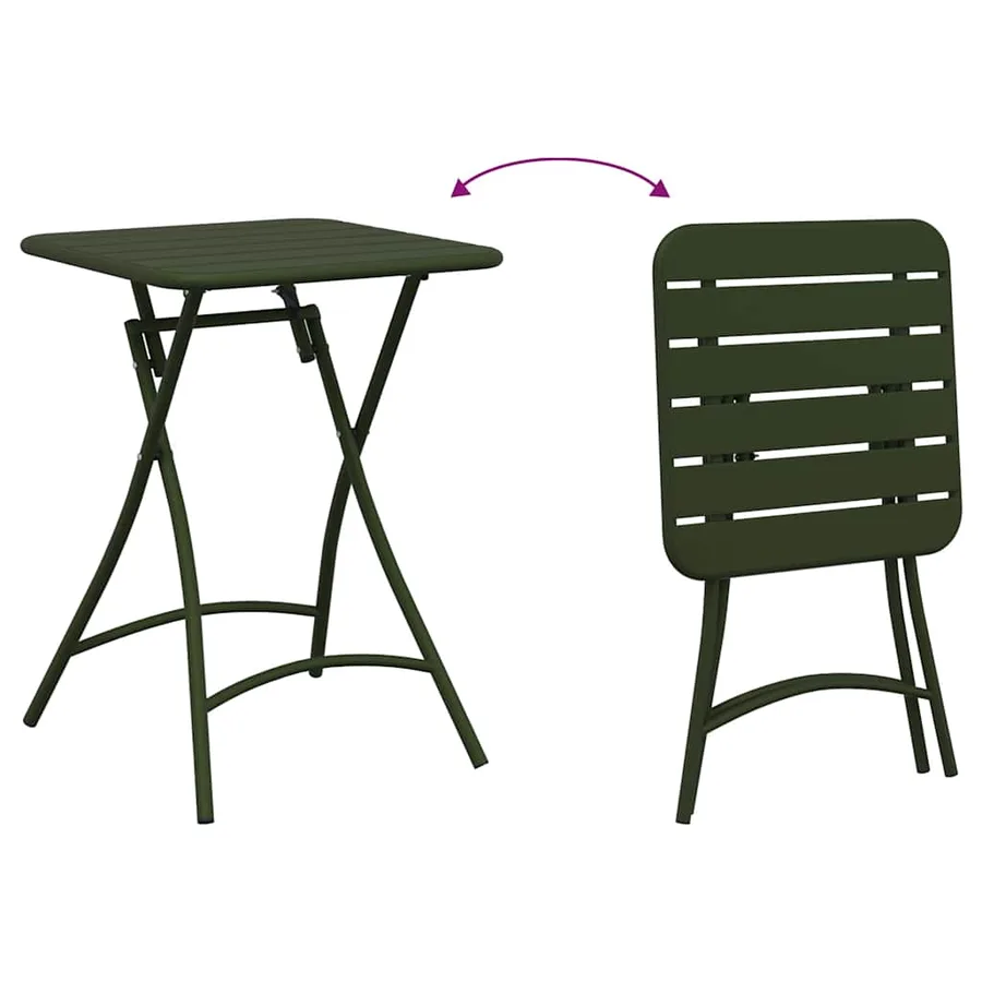 Table bistrot Vert foncé 55 x 55 x 72,5 cm - 9