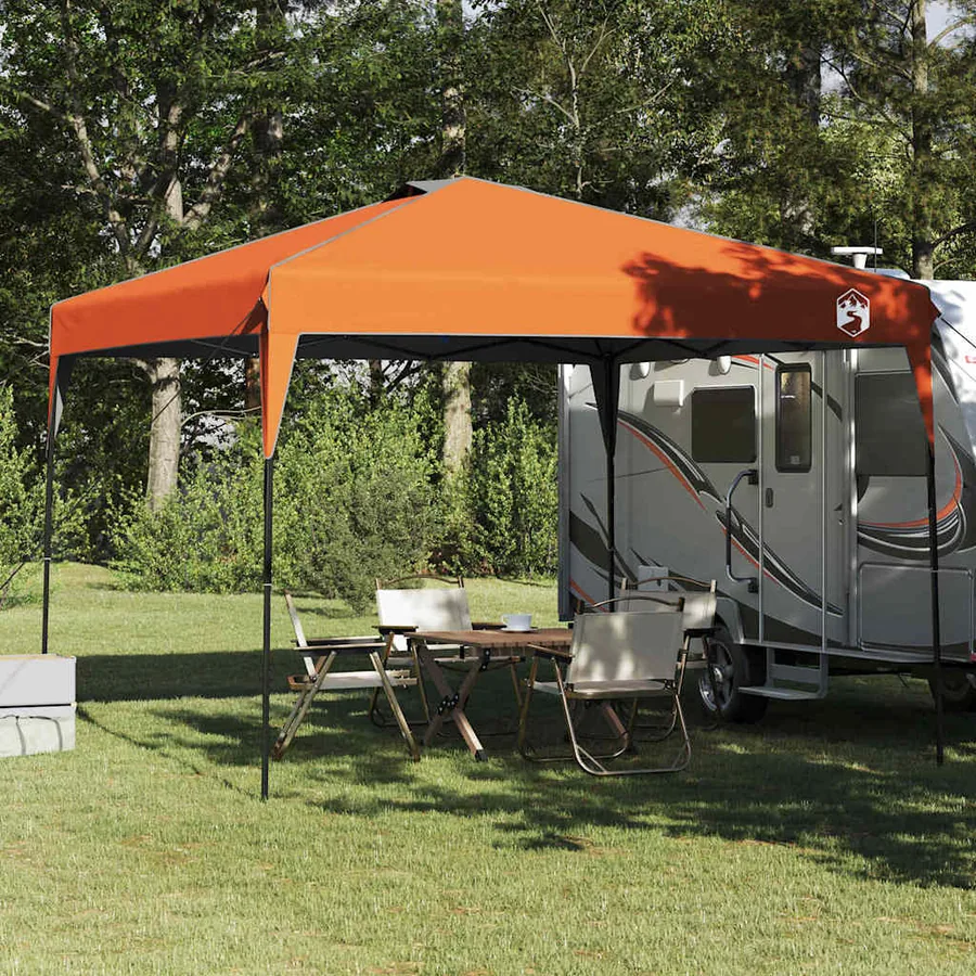 Tente à abri Orange 290 x 290 x 251 cm tissu