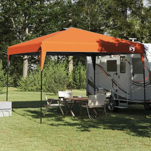 Tente à abri Orange 290 x 290 x 251 cm tissu