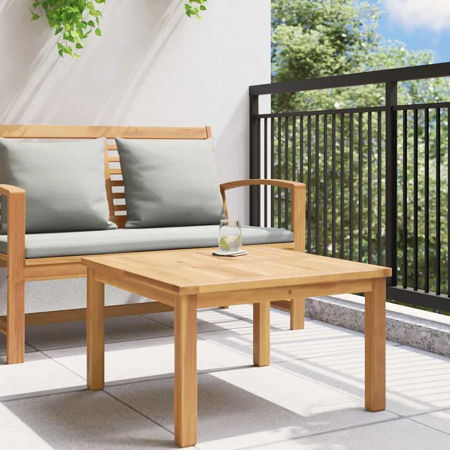 Table basse Marron 60 x 60 x 36 cm Bois de teck massif - 4