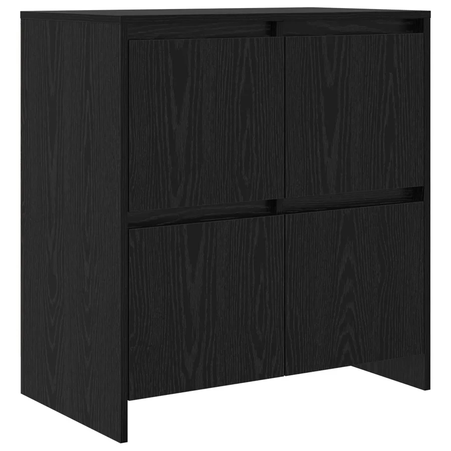 Buffet 2 pcs Chêne noir 70 x 41 x 75 cm Bois d'ingénierie - 5