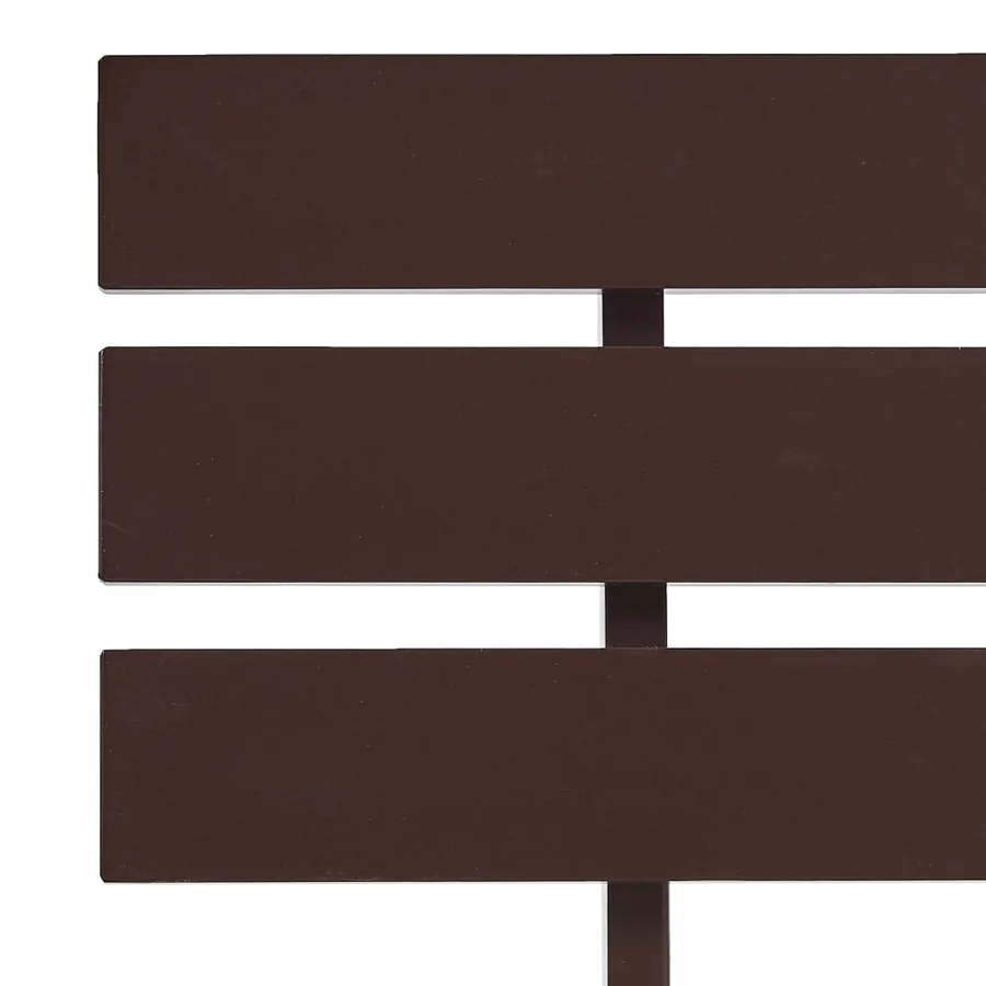 Cadre de lit sans matelas marron foncé pin massif 140x200 cm - 5