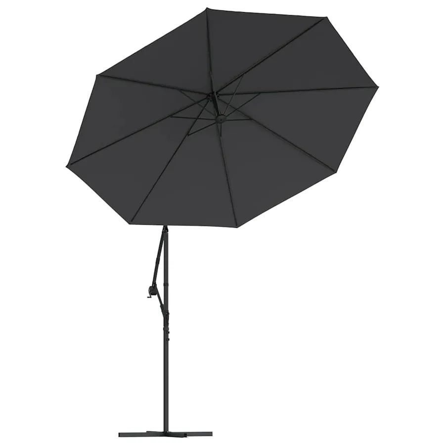 Tissu de remplacement pour parasol déporté noir 300 cm - 6