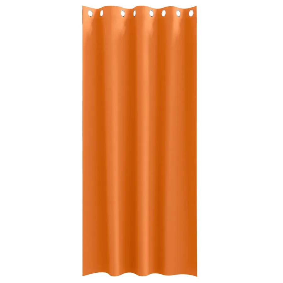 Rideaux occultants avec anneaux 2 pcs Orange vif 225 x 140 cm - 4