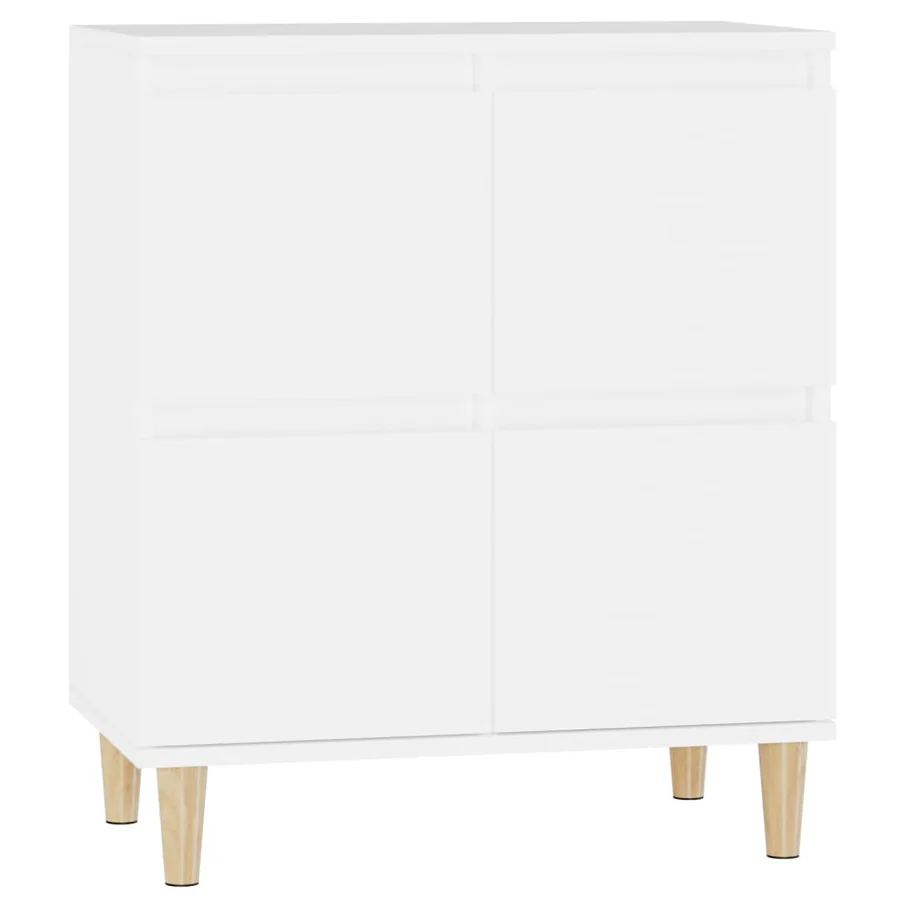 Buffet Blanc 60x35x70 cm Bois d'ingénierie - 2