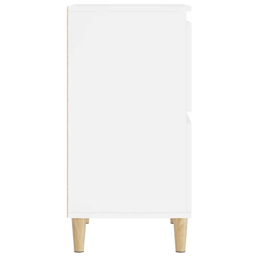 Buffet Blanc 60x35x70 cm Bois d'ingénierie - 7