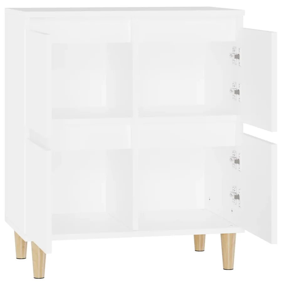 Buffet Blanc 60x35x70 cm Bois d'ingénierie - 8