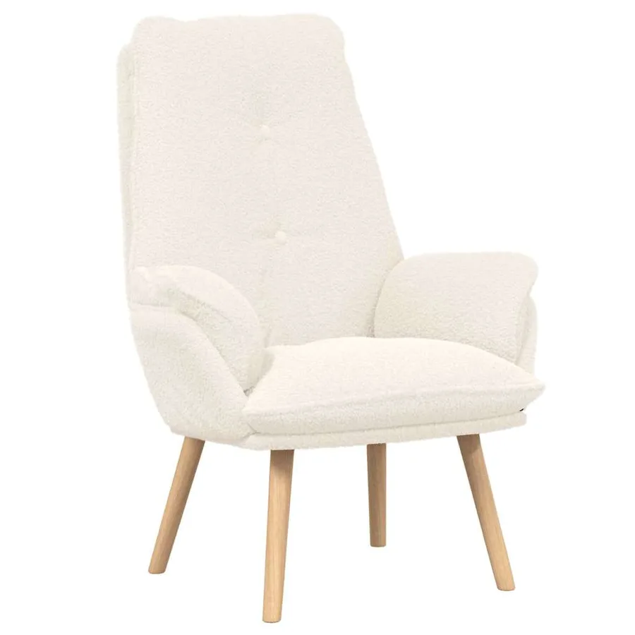 fauteuil Crème 69 x 74 x 93 cm Tissu Sherpa - 2