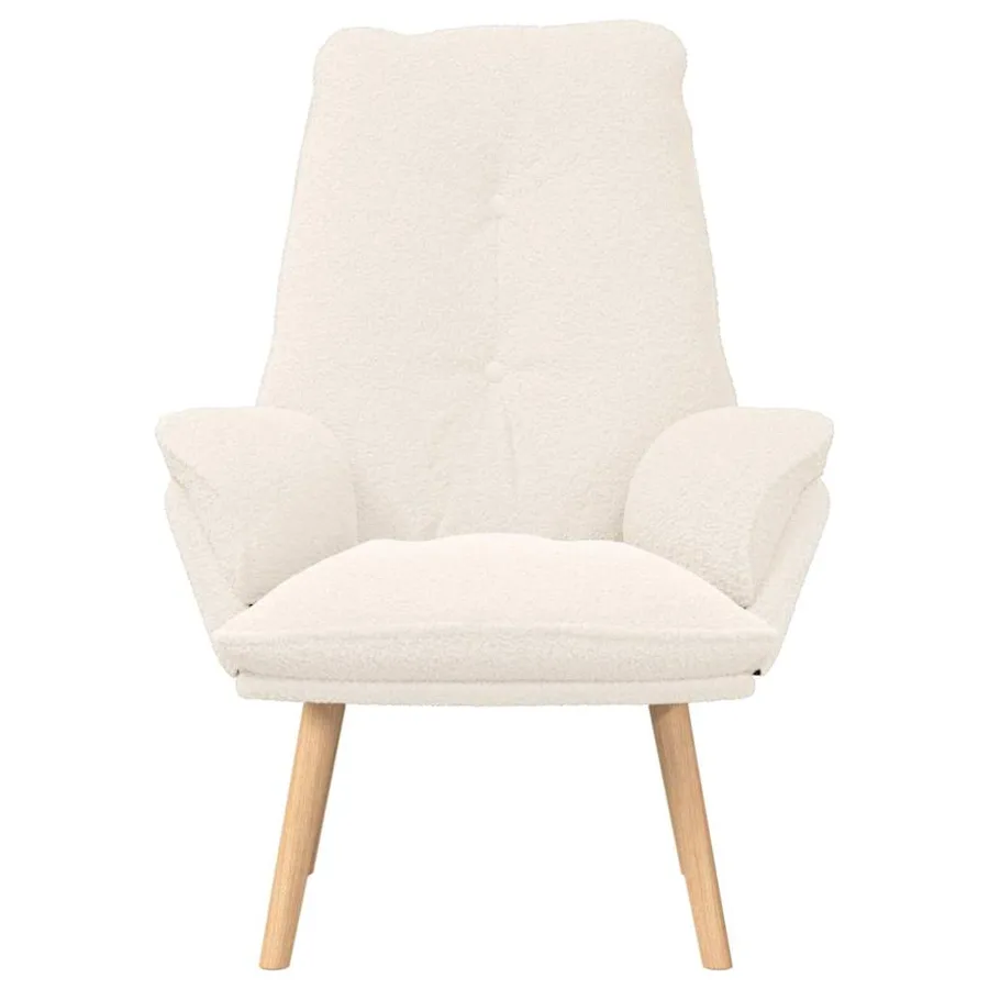 fauteuil Crème 69 x 74 x 93 cm Tissu Sherpa - 4