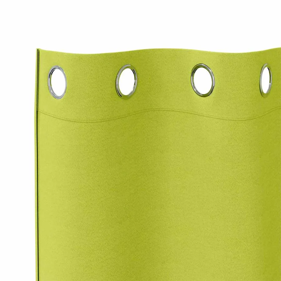 Rideaux occultants avec anneaux 2 pcs Vert 225 x 140 cm - 5