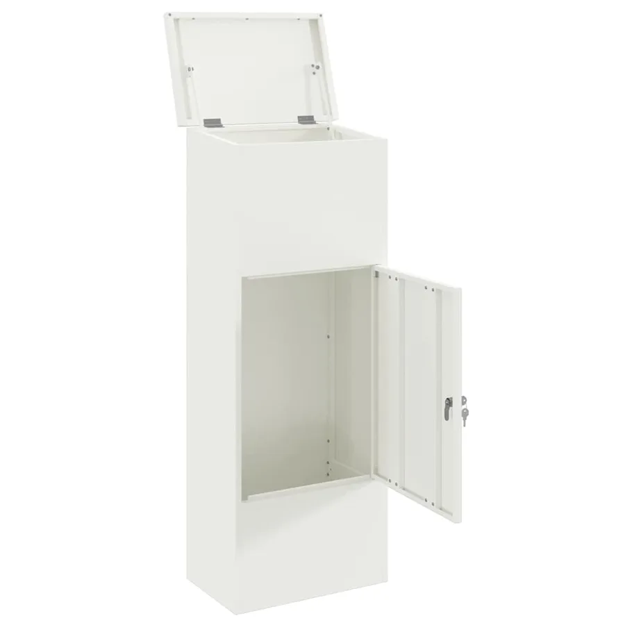 Boîte de dépôt de colis Blanc 44,5 x 29 x 110,5 cm Acier - 4