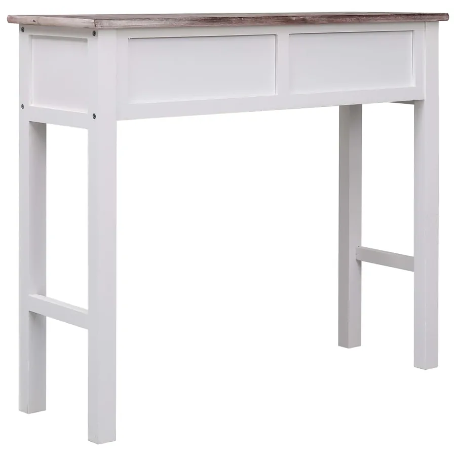 Table console Marron 90 x 30 x 77 cm Bois - 5