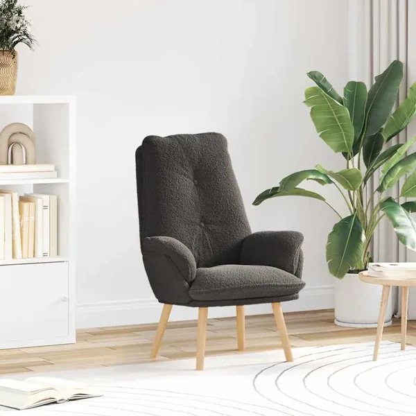 fauteuil Gris foncé 69 x 74 x 93 cm Tissu Sherpa