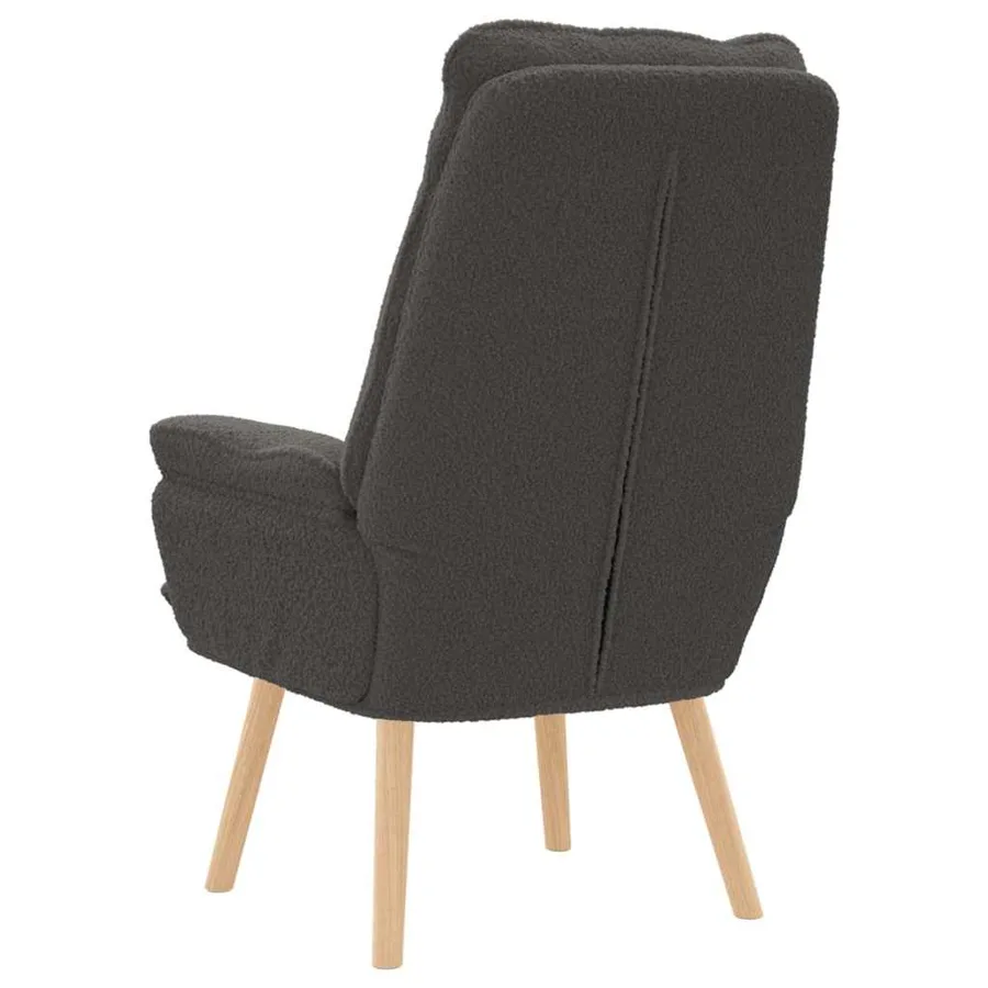 fauteuil Gris foncé 69 x 74 x 93 cm Tissu Sherpa - 6