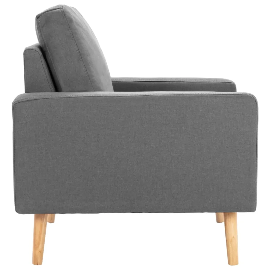 Ensemble de canapés 2 pcs Tissu Gris clair - 8