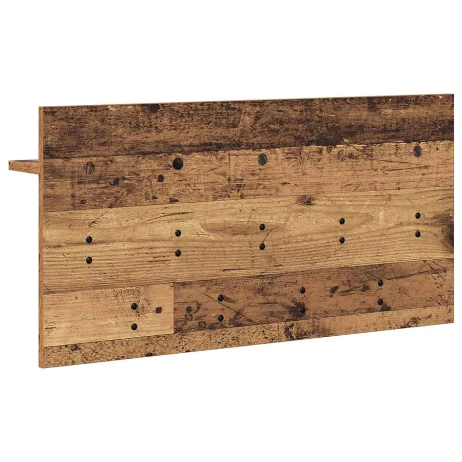 Porte-manteau mural avec étagère Bois ancien 80 x 40 x 12 cm - 7