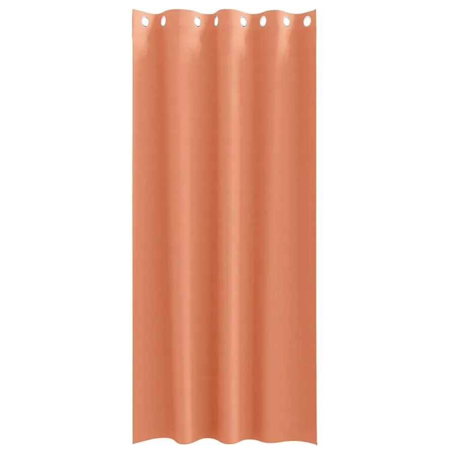Rideaux occultants avec anneaux 2 pcs Couleur terre cuite - 4