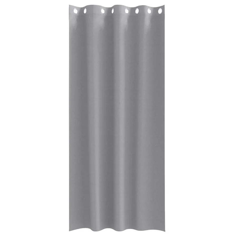 Rideaux occultants avec anneaux 2 pcs Gris clair 245 x 140 cm - 4
