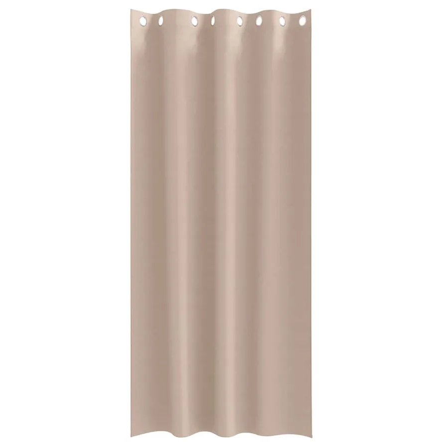 Rideaux occultants avec anneaux 2 pcs Taupe 245 x 140 cm - 4