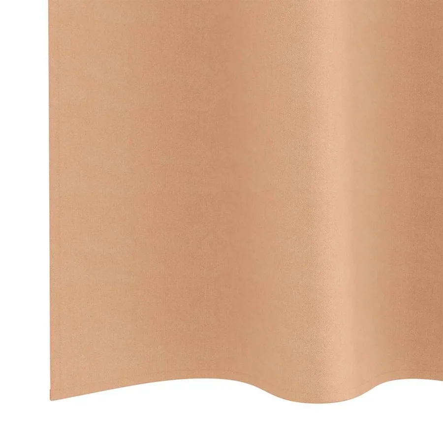 Rideaux occultants avec anneaux 2 pcs Marron Clair 245 x 140 cm - 6