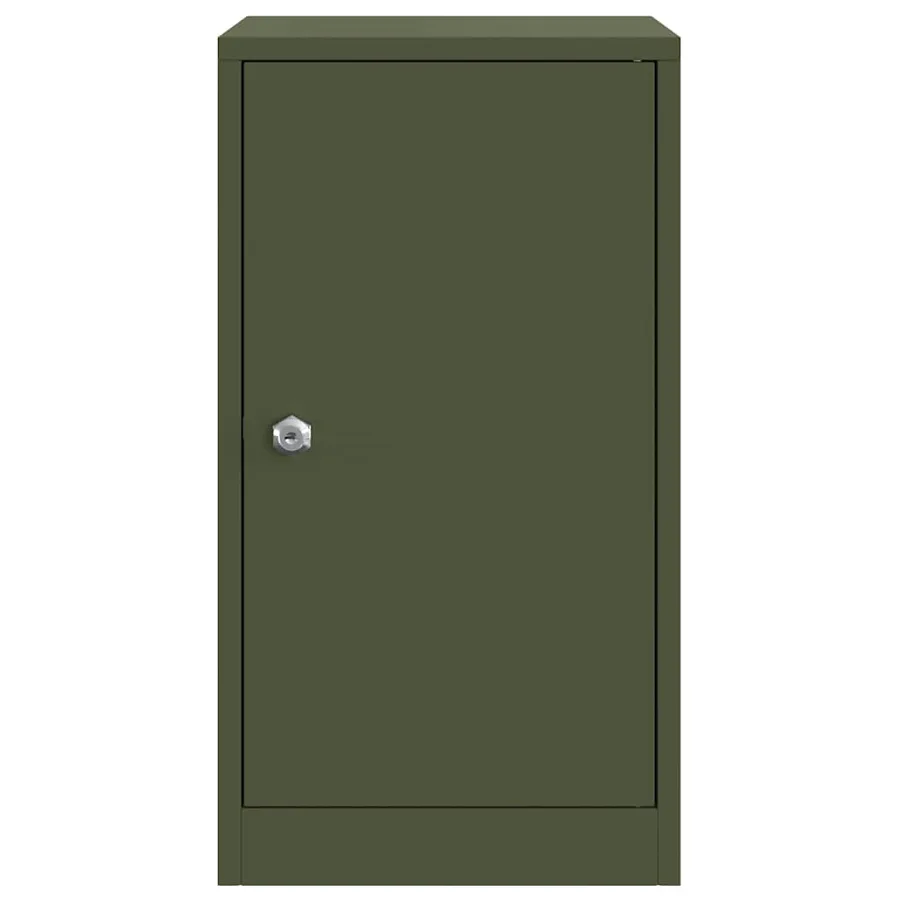 boîte aux lettres avec porte Vert olive 30 x 20 x 55 cm Acier - 5