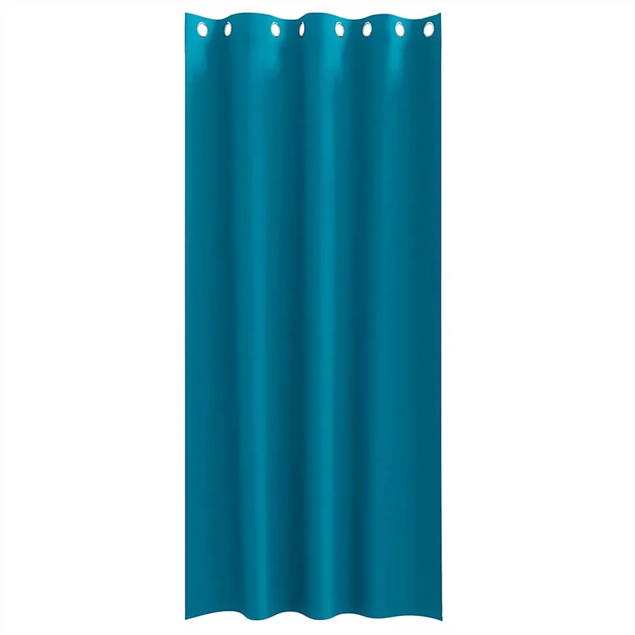 Rideaux occultants avec anneaux 2 pcs Turquoise 245 x 140 cm - 4