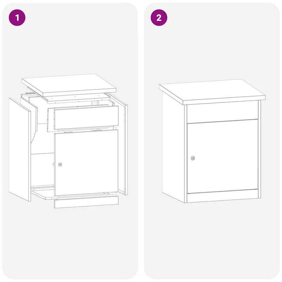 Boîte de dépôt de colis avec stockage Argenté 47,5 x 38 x 59 cm - 11